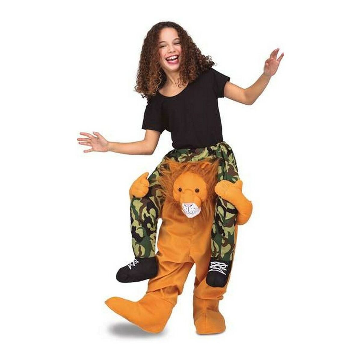 Costume for Children Lion One size Brown