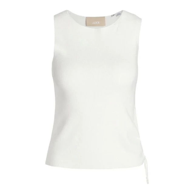 Women's Sleeveless T-shirt Jxdahlia Top Knit White
