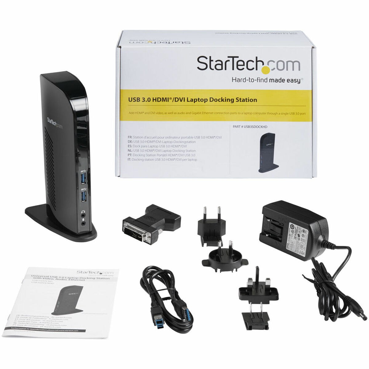 USB-разветвитель USB3SDOCKHD Чёрный 20 W