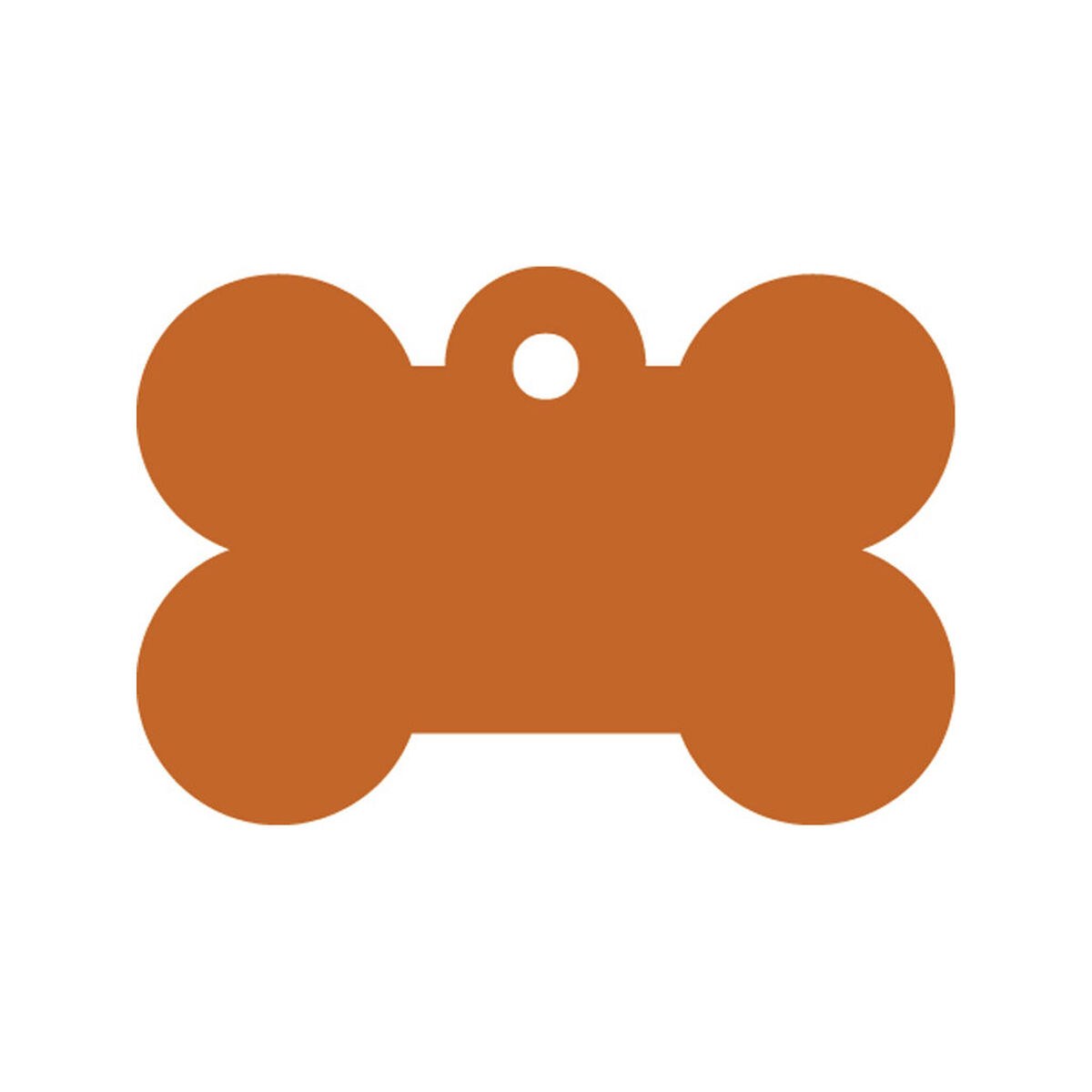 Identification plate for collar Bone Orange