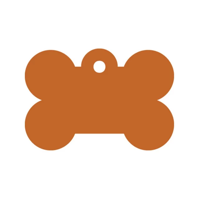 Identification plate for collar Bone Orange