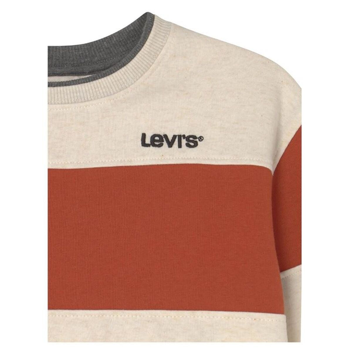 Children’s Sweatshirt without Hood Colorblock Crewneck Yellow