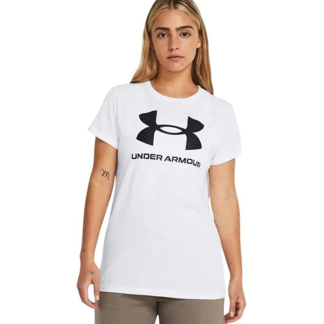 Футболка с коротким рукавом женская UA Sportstyle Logo Белый