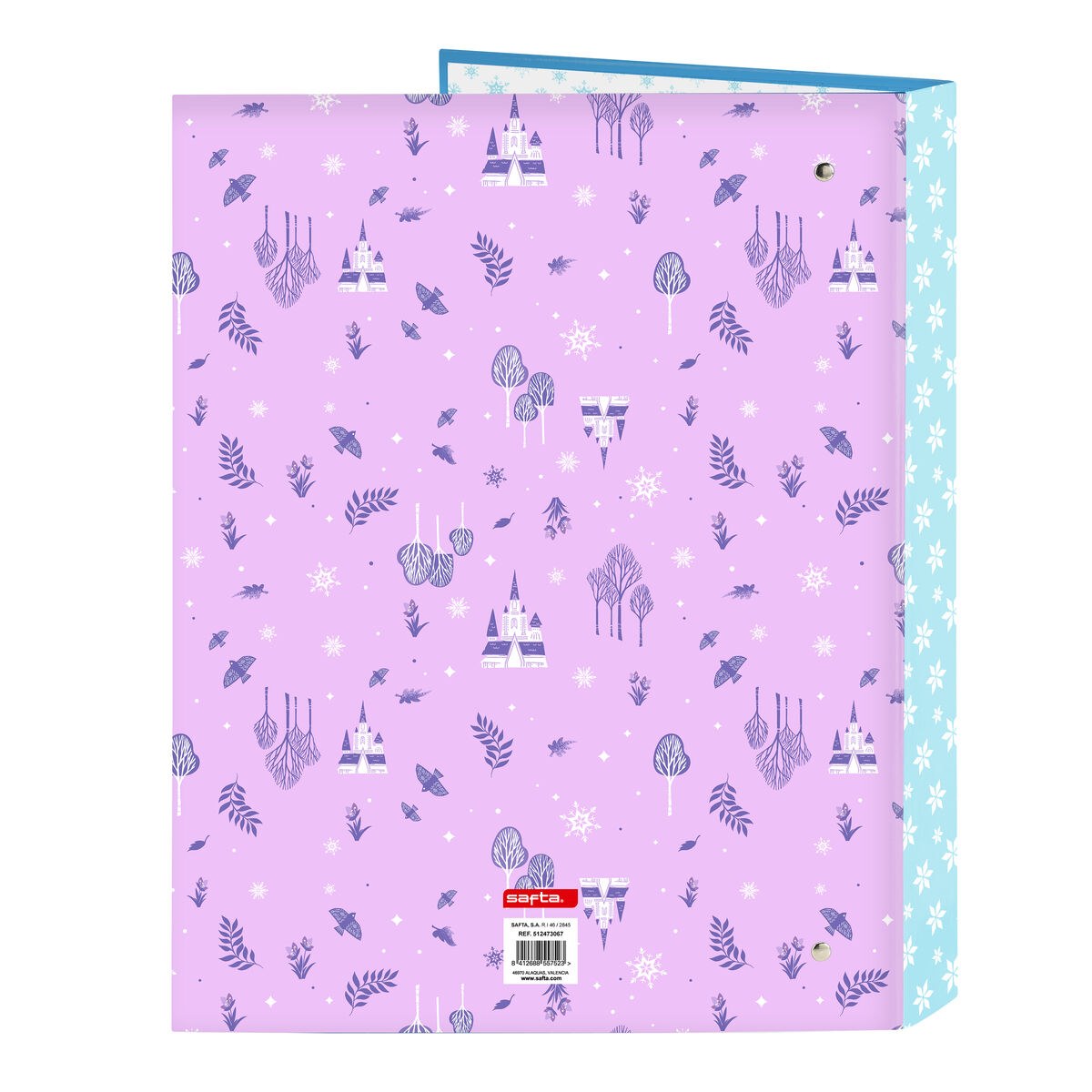 Папка-регистратор Cool days Фиолетовый Небесный синий A4 26.5 x 33 x 4 cm