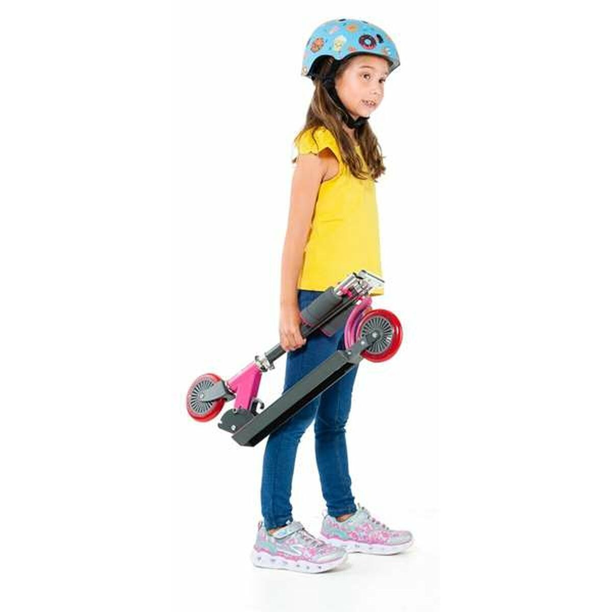 Scooter Pink Metal Plastic 72-77 cm
