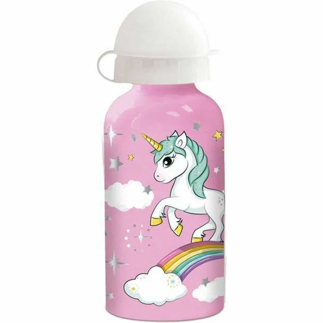 Water bottle Unicorn Rainbow Silicone Aluminium 400 ml