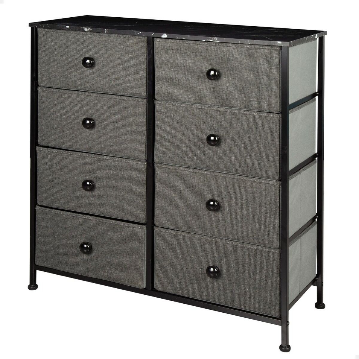 Chest of drawers Grey Marble 80 x 81 x 30 cm