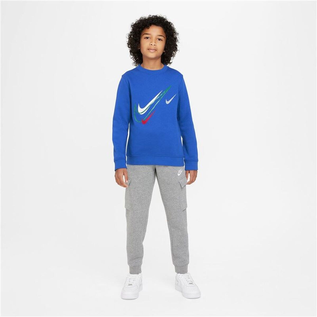 Children’s Sweatshirt without Hood NSW SOS FLC CREW Blue