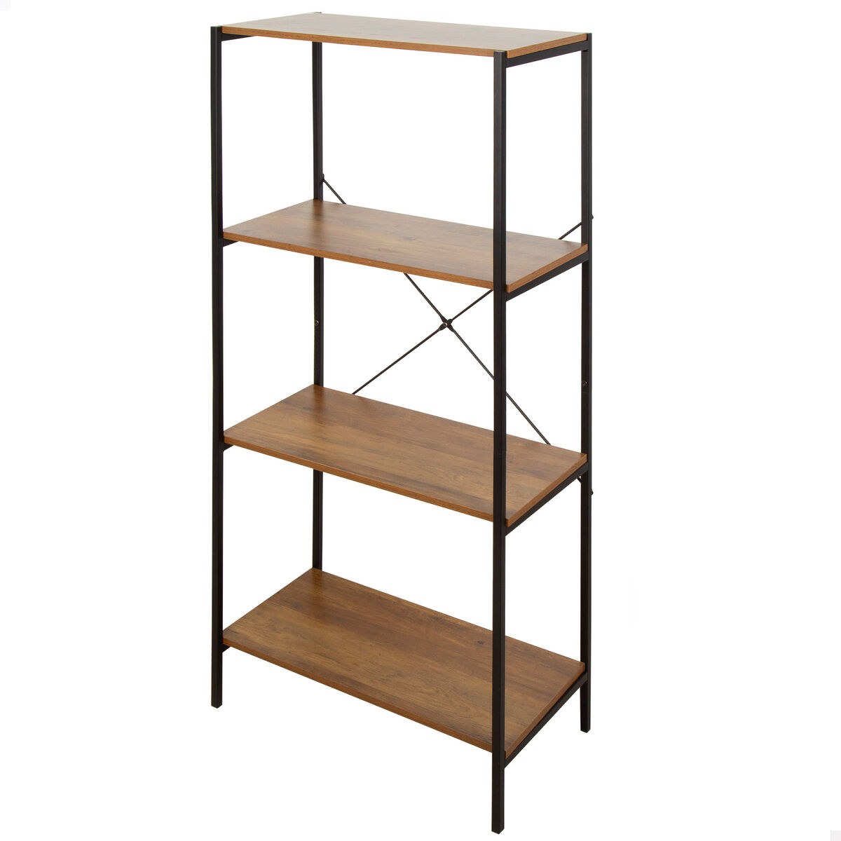 Полка Железо Деревянный MDF 4 Полки 60 X 120 X 30 CM