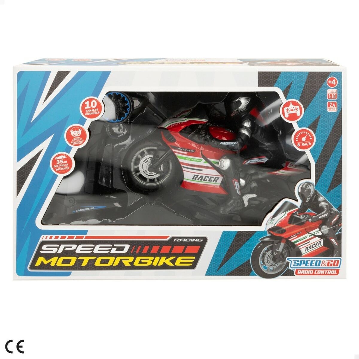 Remote control Motorbike Motorcycle 1:10 2 Units