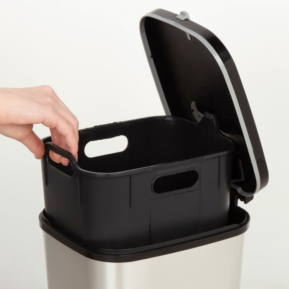 Waste bin Grey Plastic 25 L (4 Units)