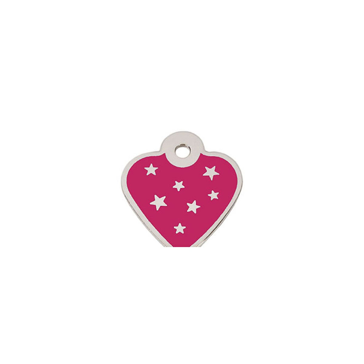 Identification plate for collar PetScribe Passion Pink Silver
