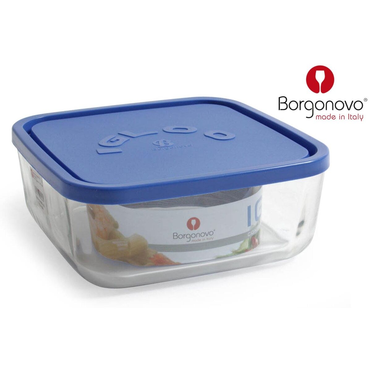 Lunch box Igloo Blue 22 x 22 x 9 cm 18,5 x 18,5 x 7,4 cm