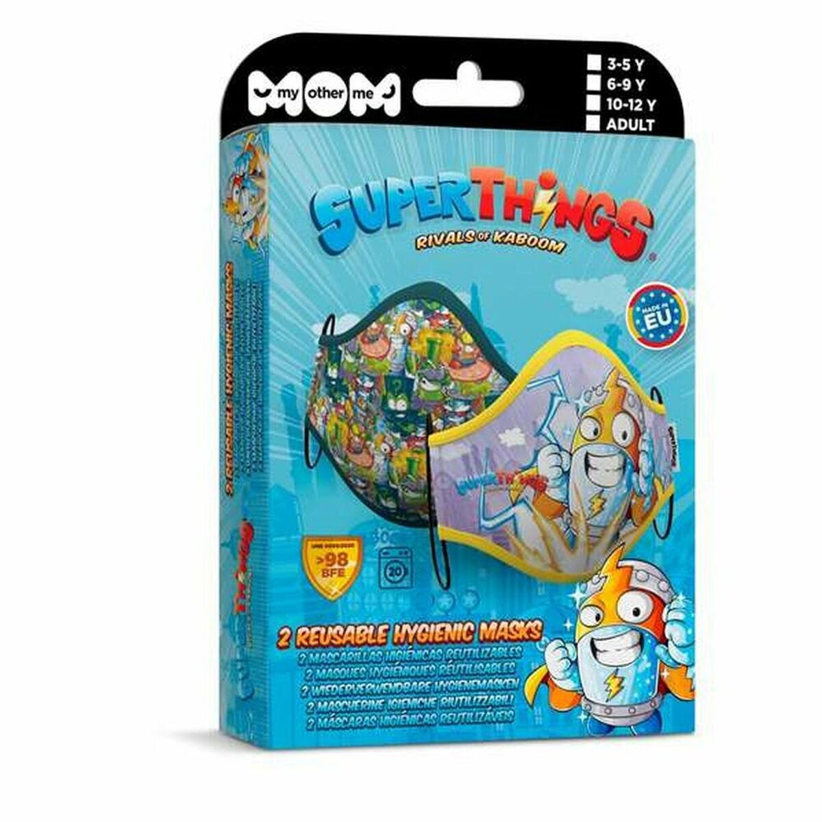 Гигиеническая маска многоразового использования Super Zings Premium 6-9 года