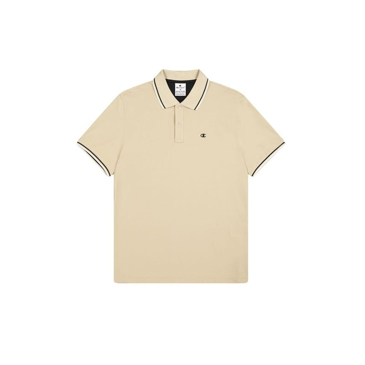 Men’s Short Sleeve Polo Shirt Beige