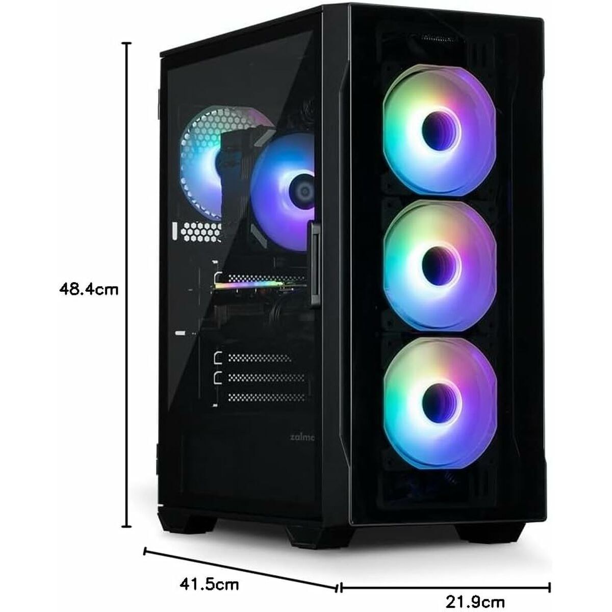 ATX Semi-tower Box I3 NEO TG BLACK Black