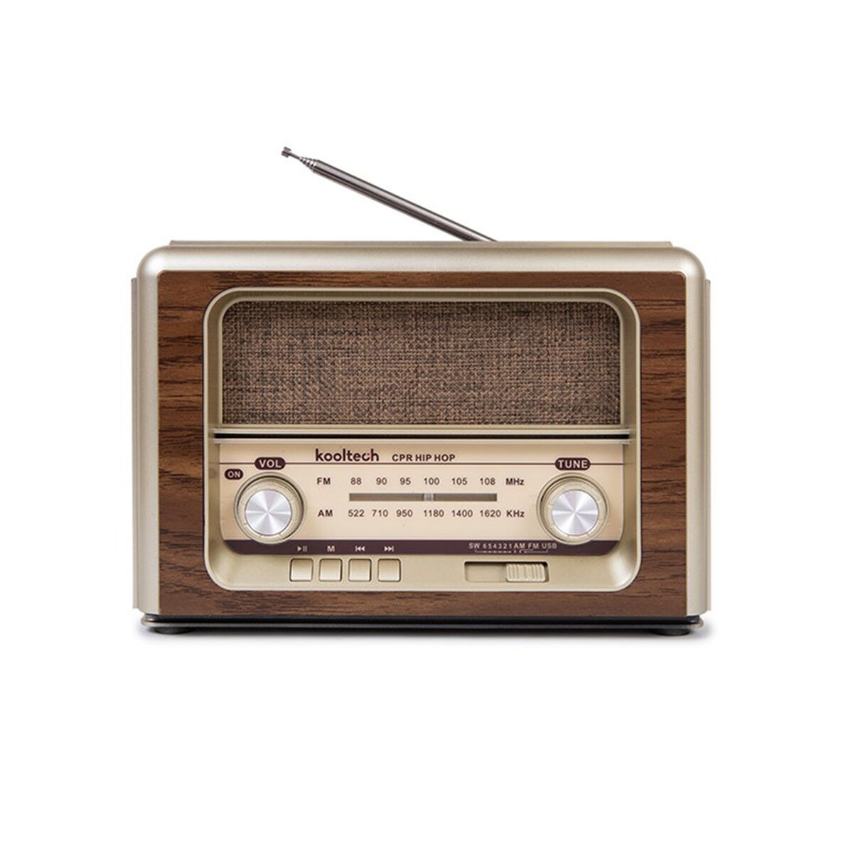 Портативное Bluetooth-радио Ретро AM/FM