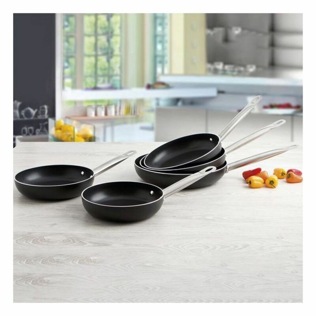 Non-stick frying pan Pro Chef Black Metal Steel