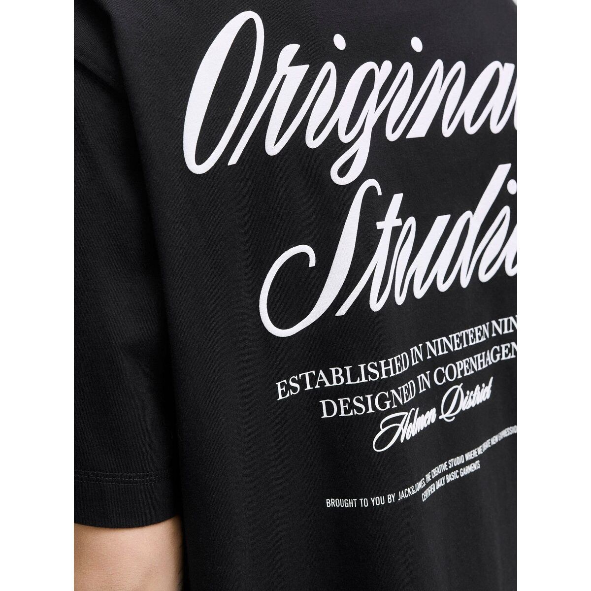 Men’s Short Sleeve T-Shirt JORNORREBRO TYPO TEE SS CREW NECK NOOS 12282898 Black