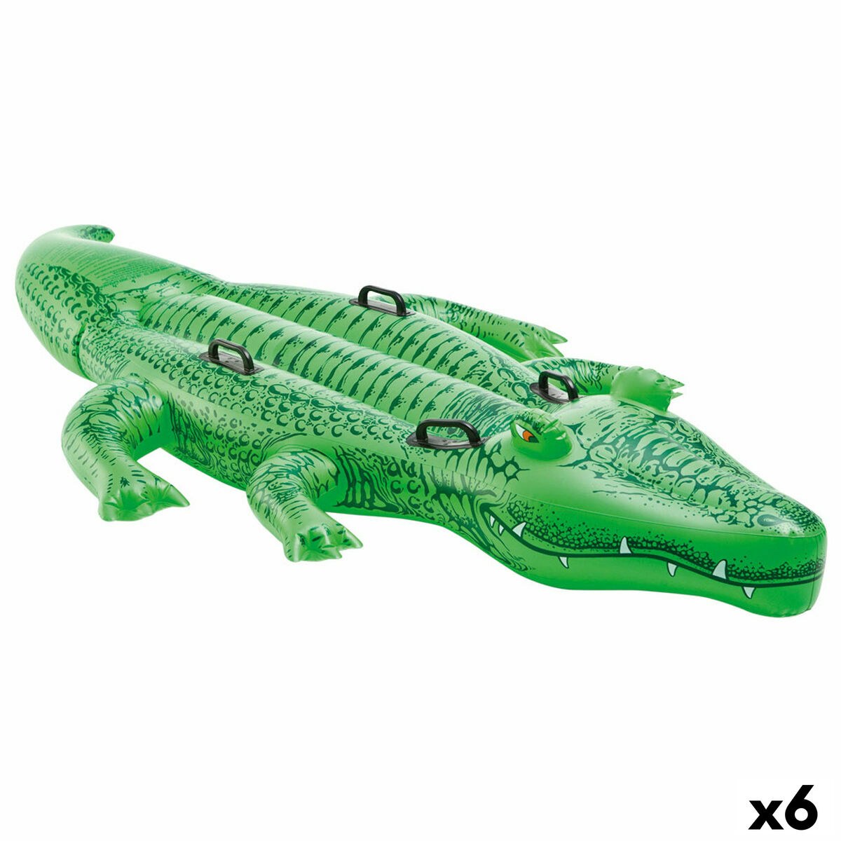 Inflatable Pool Float Crocodile 203 x 30 x 114 cm (6 Units)