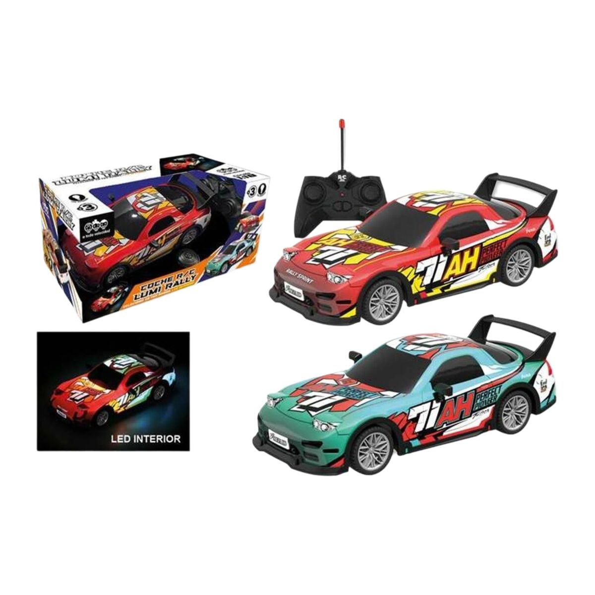 Remote-Controlled Car Red Green 26 x 11 x 7 cm