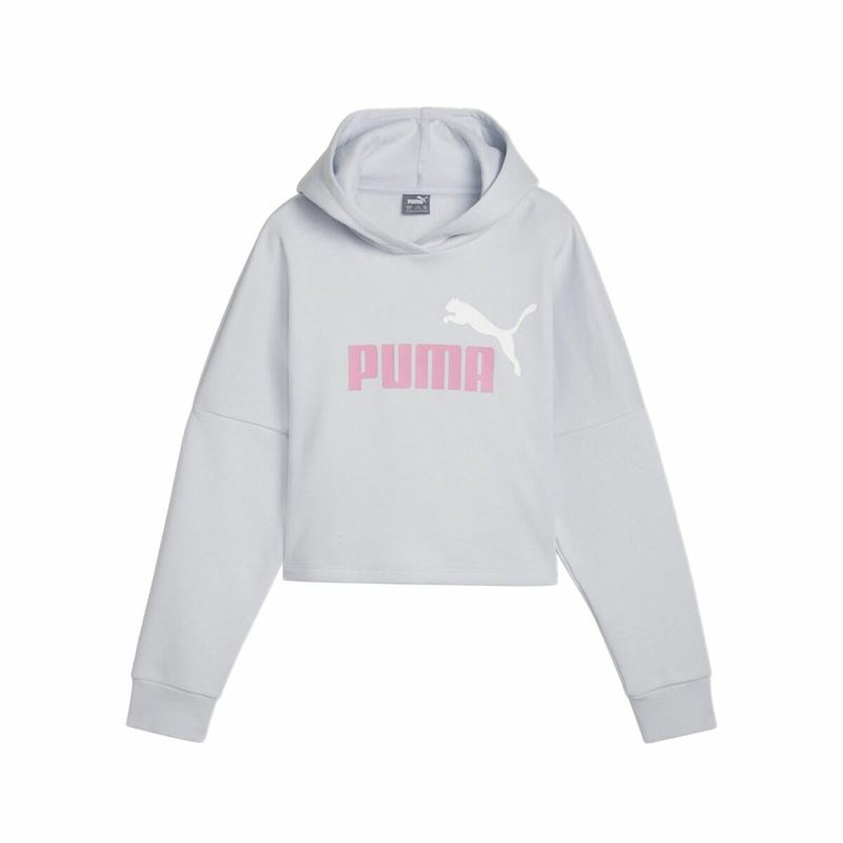 Толстовка с капюшоном для девочек Ess Logo Cropped Hoodie G