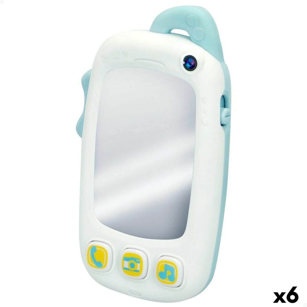 Toy telephone White 9 x 15,5 x 3,8 cm (6 Units)