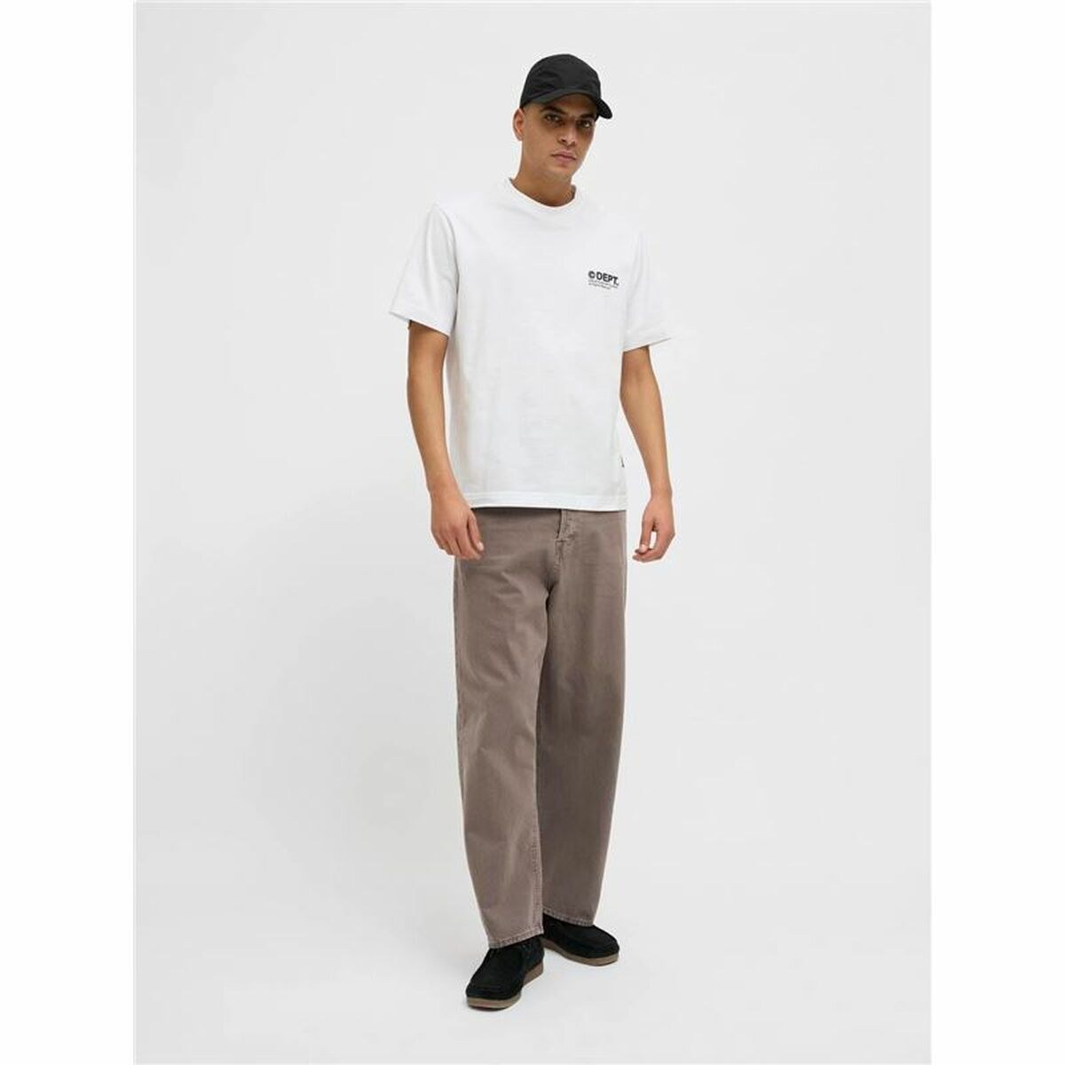 Men’s Short Sleeve T-Shirt Jcodynamic Dust Ss Crew White