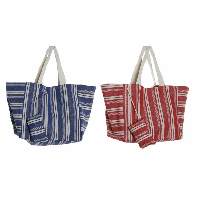 Bag Blue Red Aluminium 39 x 26 x 34 cm Purse