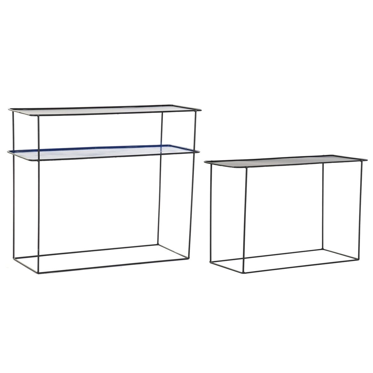 Set of furniture Blue Black 70 x 27 x 45 cm 40 x 27 x 45 cm 80 x 27 x 65 cm 80 x 27,5 x 65 cm