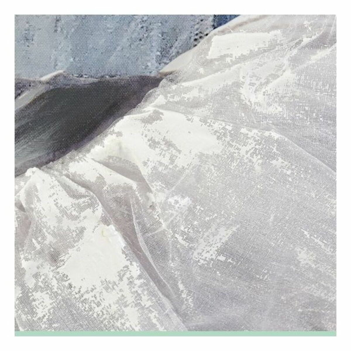 Painting Canvas Grey Blue Wood White (100 x 3 x 100 cm) (2 Units)