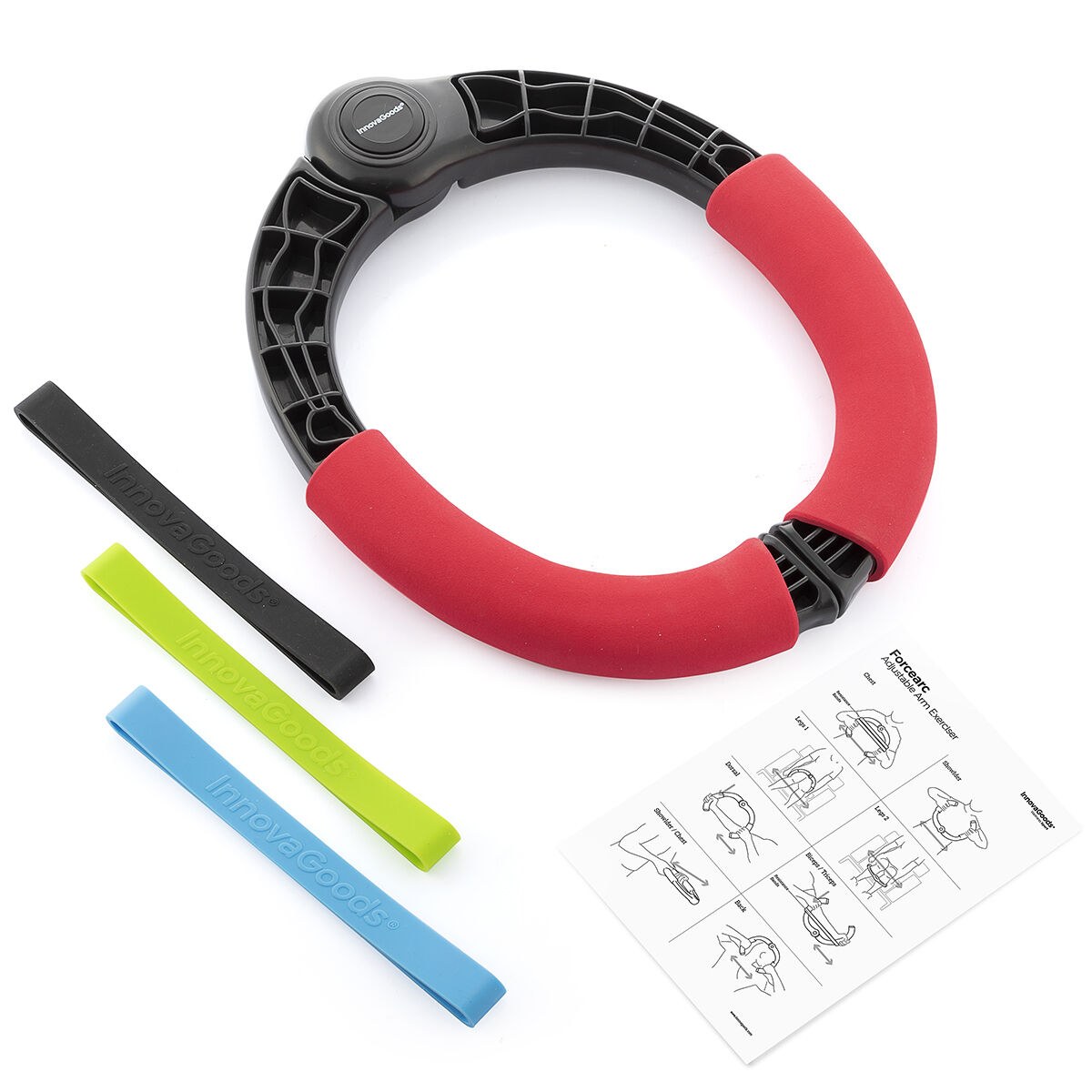 Adjustable Arm Exerciser with Resistance and Exercise Guide Forcearc
