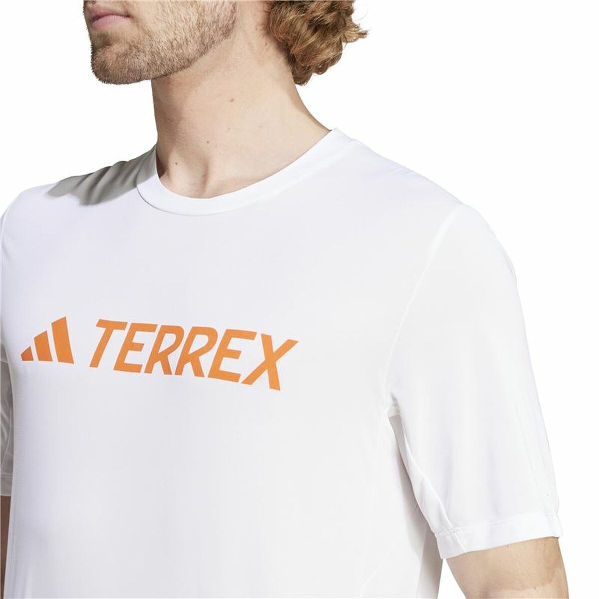 Men’s Short Sleeve T-Shirt Mt Log Tech White