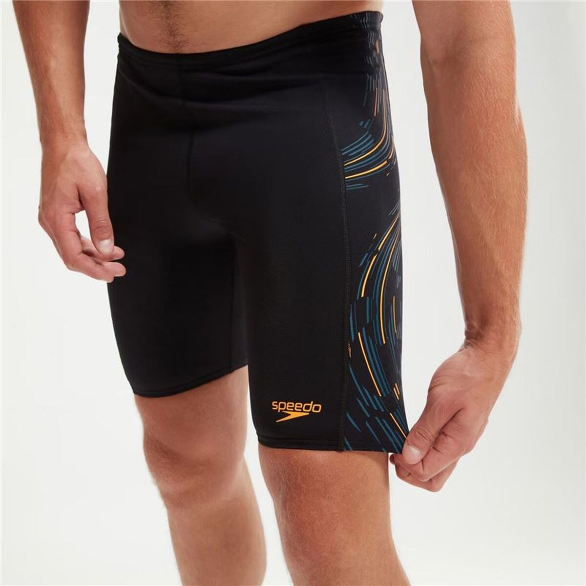 Men’s Bathing Costume Tech Panel Jammer Black