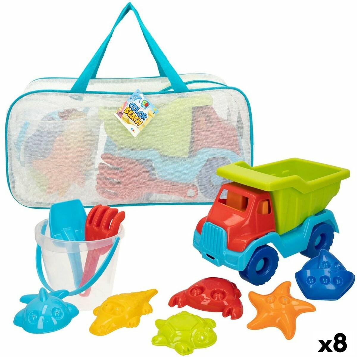 Beach toys set polypropylene (8 Units)