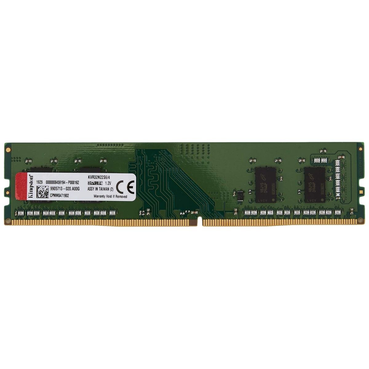 RAM Memory KVR32N22S6/4 4 GB DDR4 3200 MHz CL22