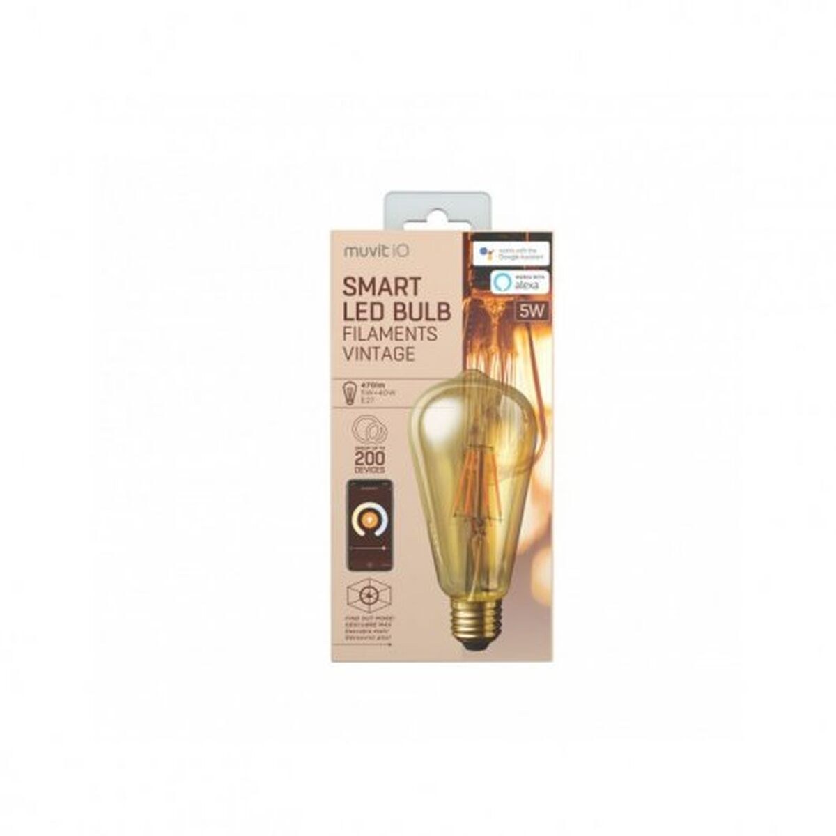 Smart Light bulb iO 5 W E27 1800 K 2700 K 480 Lm Wi-Fi