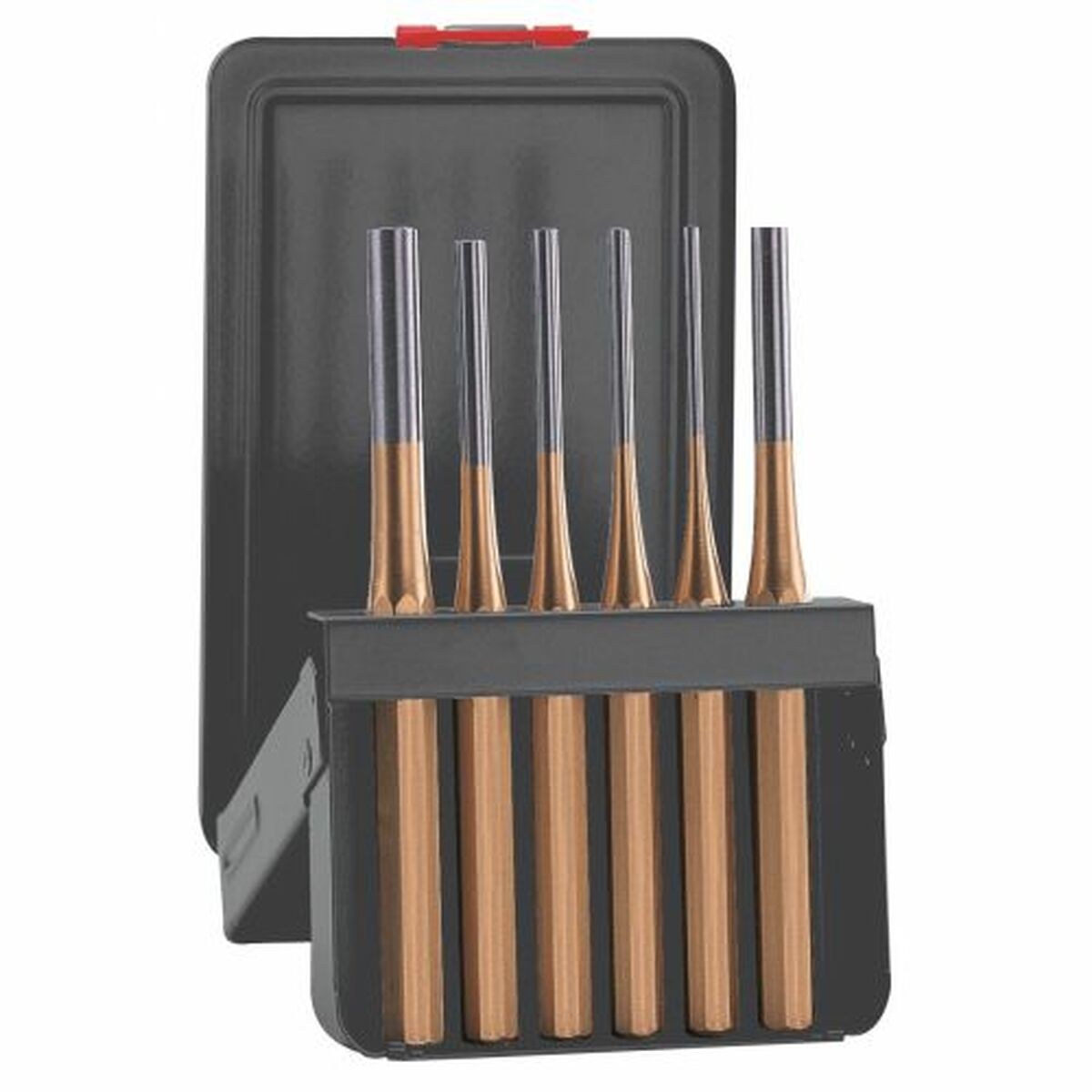 Set of cylindrical pin punches Golden 6 Pieces