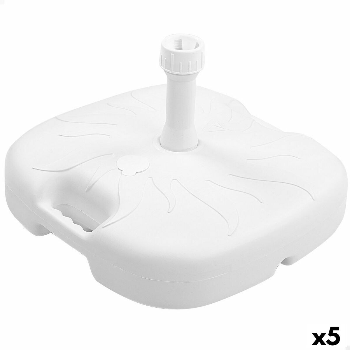 Основание для пляжного зонта Белый Ø 32 mm Ø 20 mm 45 x 29 x 45 cm (5 штук)