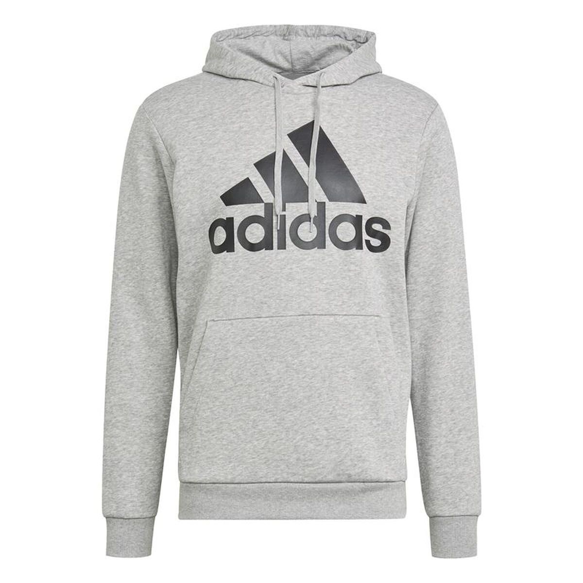 Толстовка с капюшоном мужская Essentials Fleece Big Logo Светло-серый