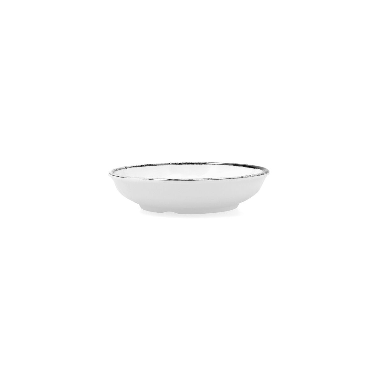 Bowl Select Filo White Black Plastic 11,6 x 2,6 cm (24 Units)