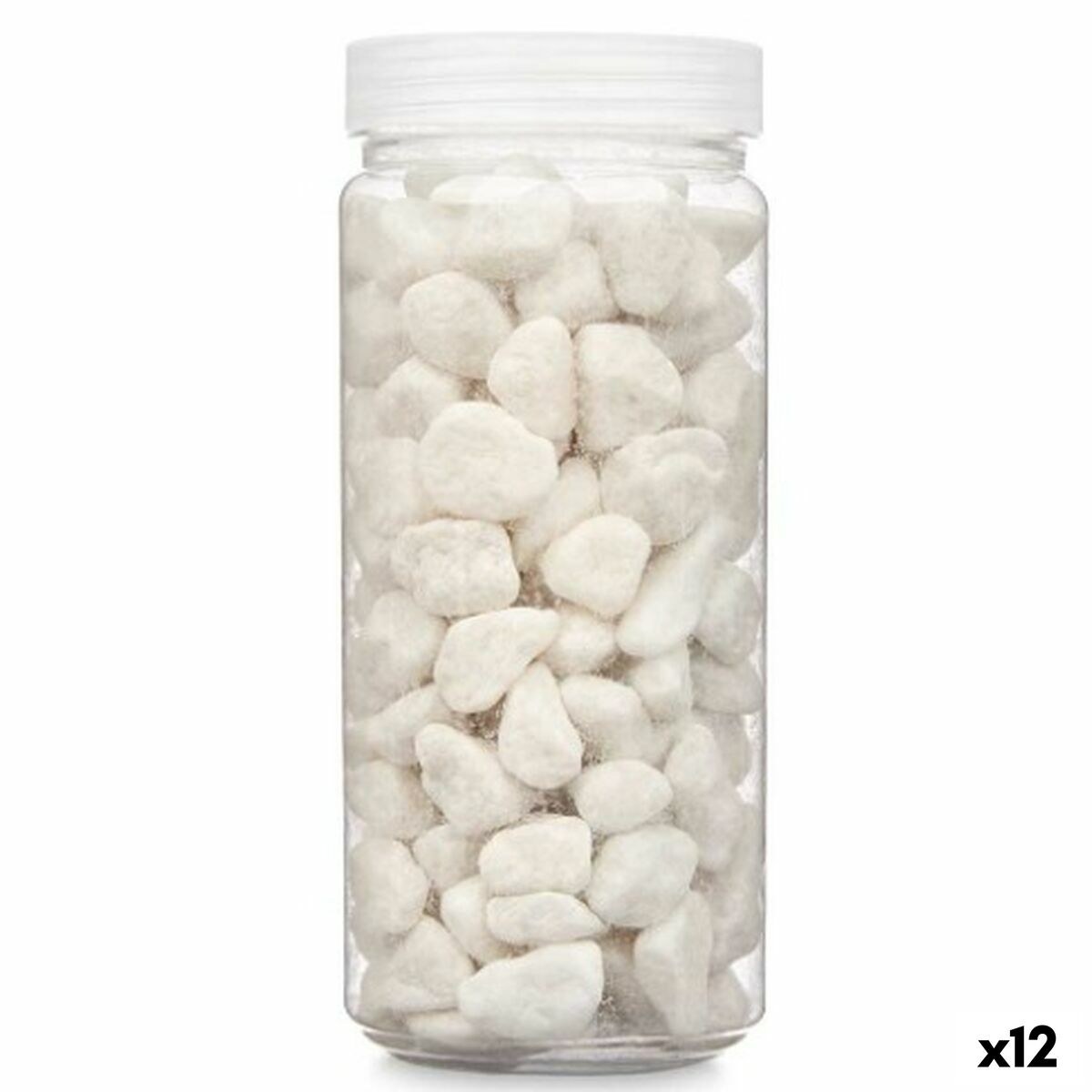 Декоративные камни Белый 10 - 20 mm 700 g 6,2 x 15,3 x 6,2 cm 6,5 x 15,8 x 6,5 cm (12 штук)