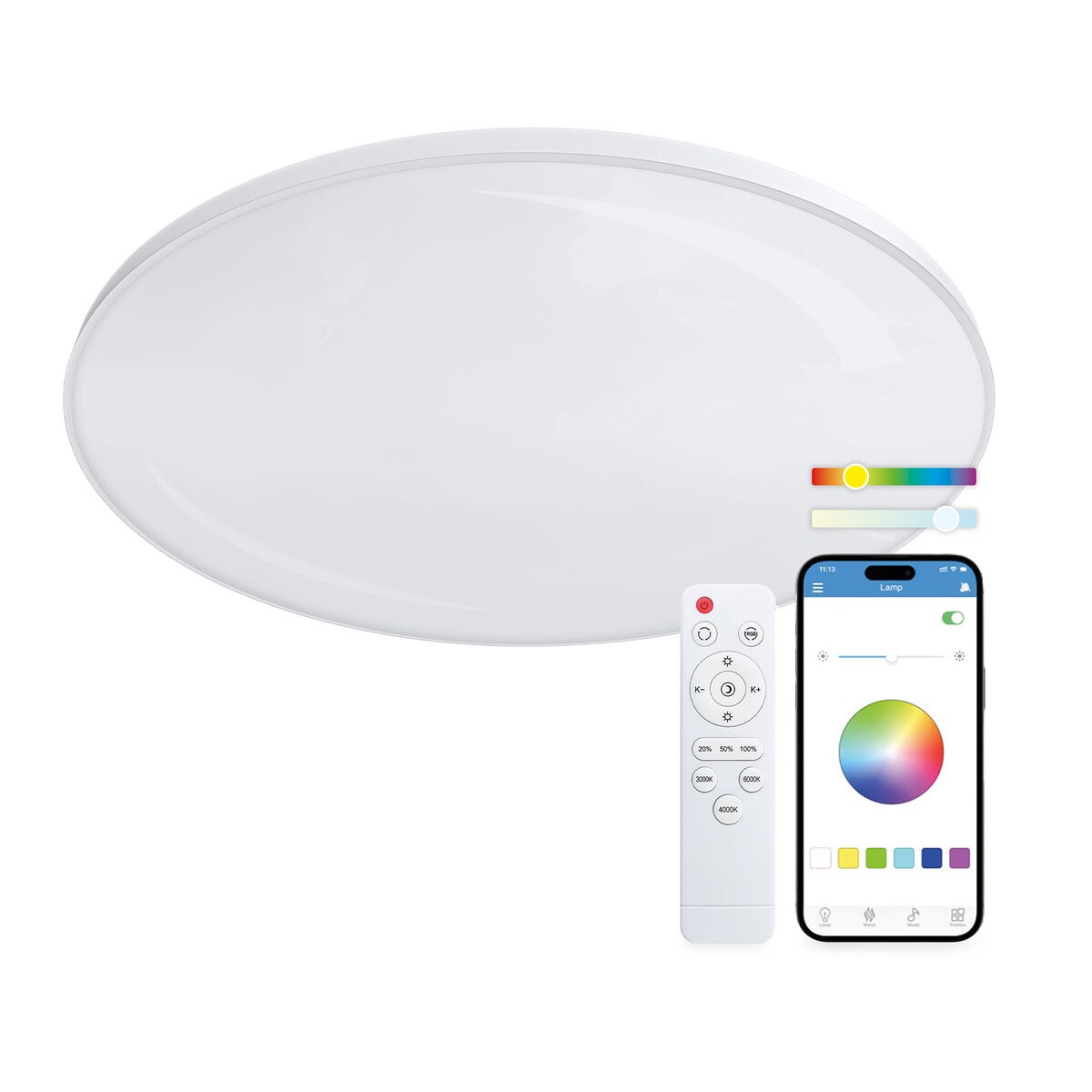 LED Panel Halo 60,9 w 47 x 6 cm (3000k - 6500k)