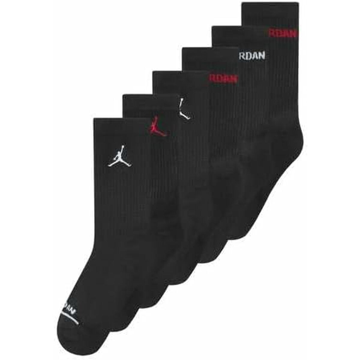 Спортивные носки JHB LEGEND CREW 6PK BJ0343 023 Чёрный Детский 6 штук