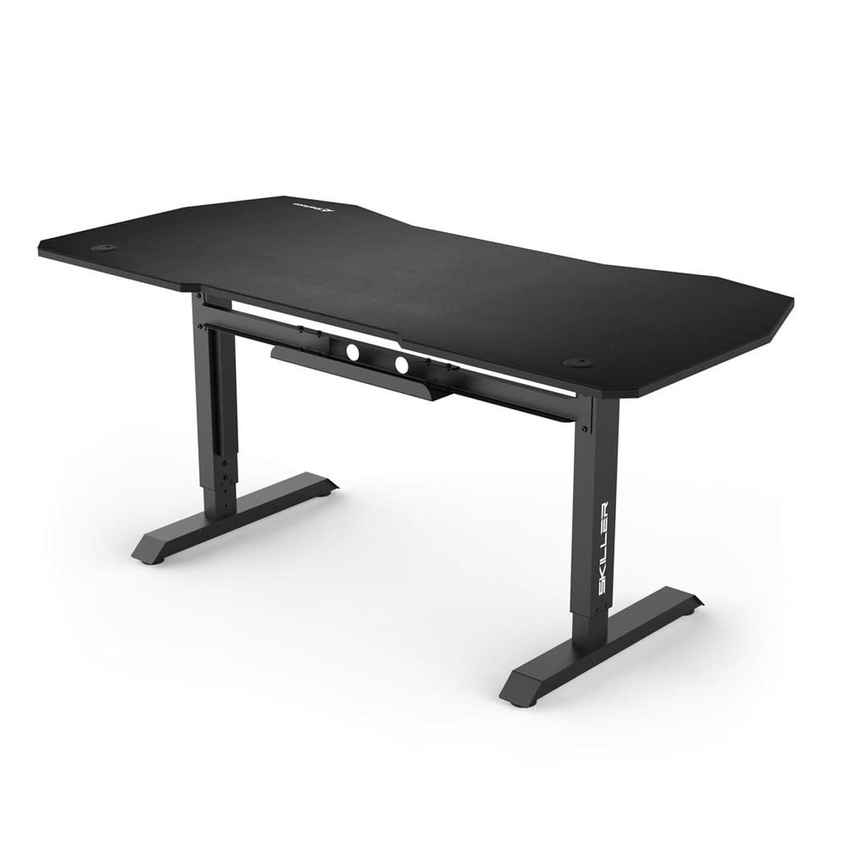 Desk Gaming SGD20 Black Steel MDF Wood