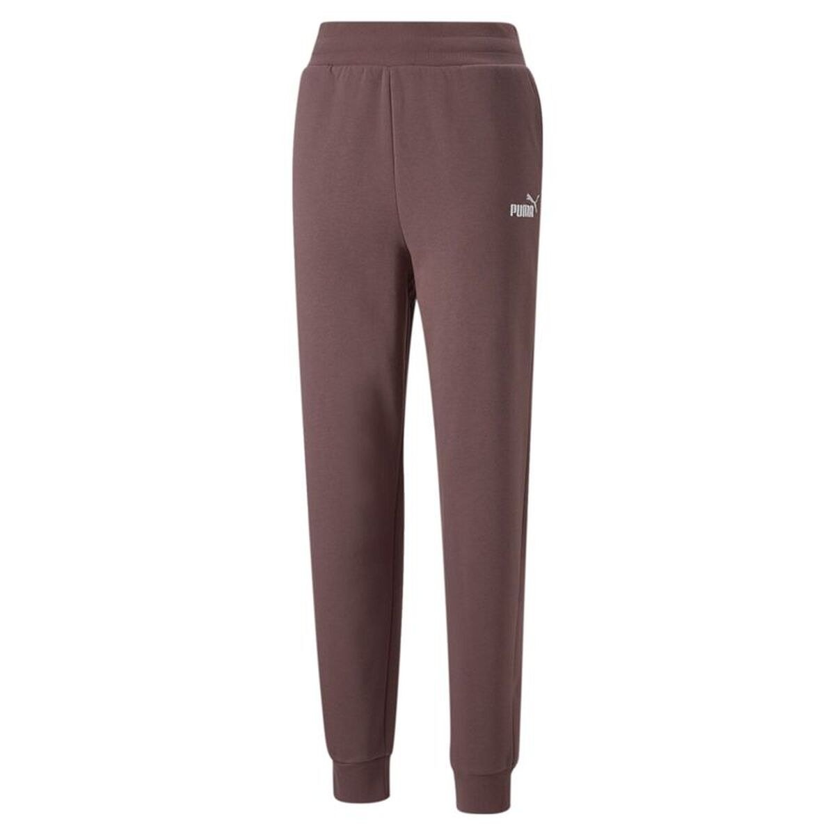 Long Sports Trousers ESS+ Embroidery High-W Brown Lady