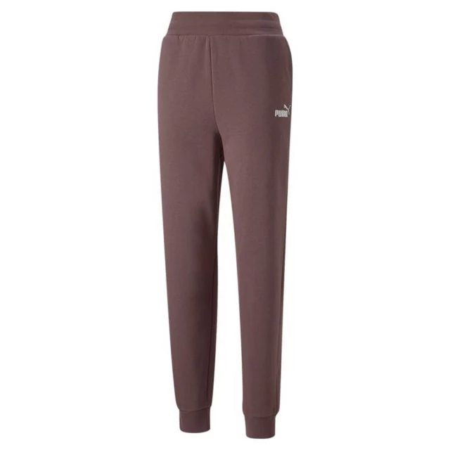 Long Sports Trousers ESS+ Embroidery High-W Brown Lady