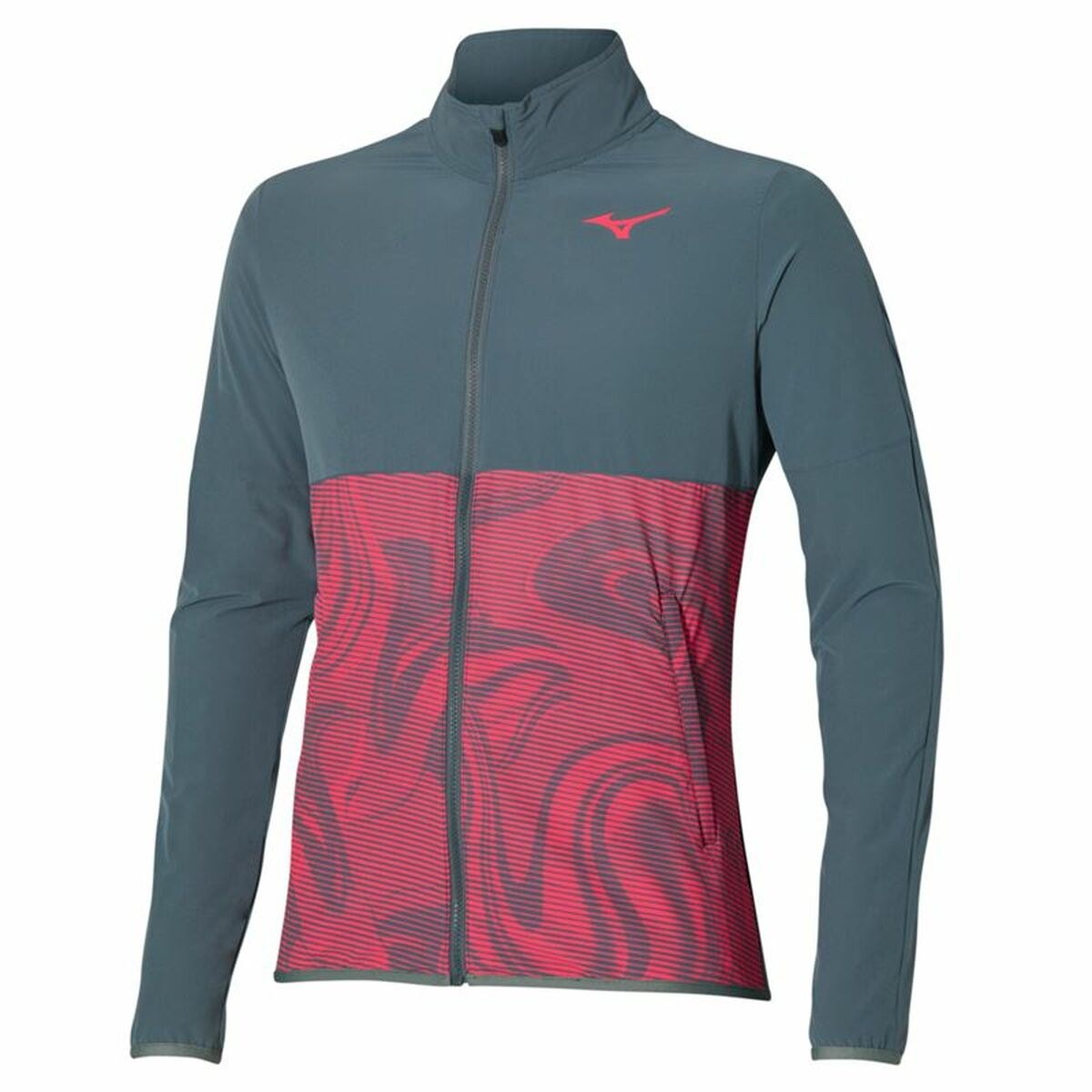 Men's Sports Jacket Charge Printed Grey