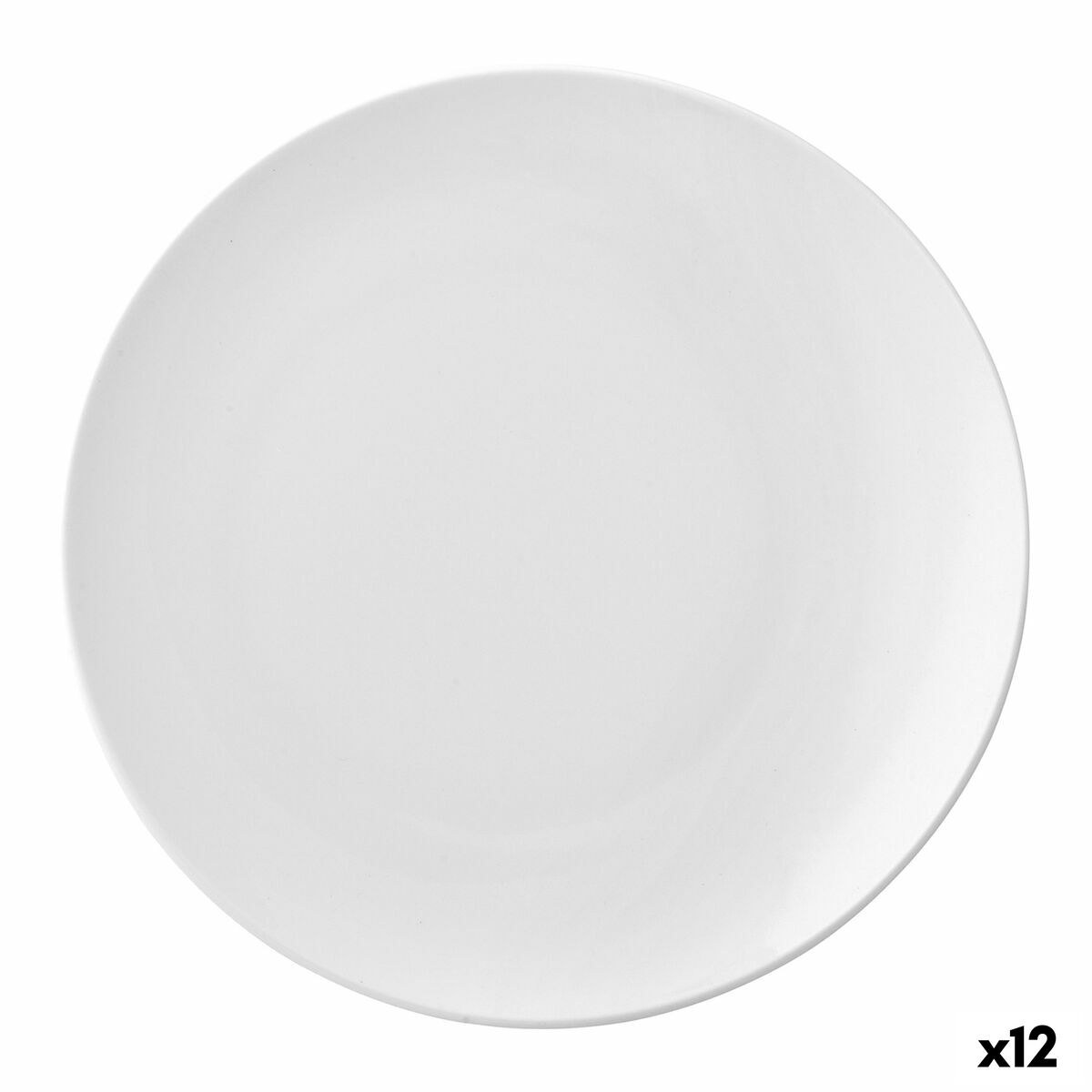 Flat plate Vital Coupe Ceramic White (Ø 18 cm) (12 Units)