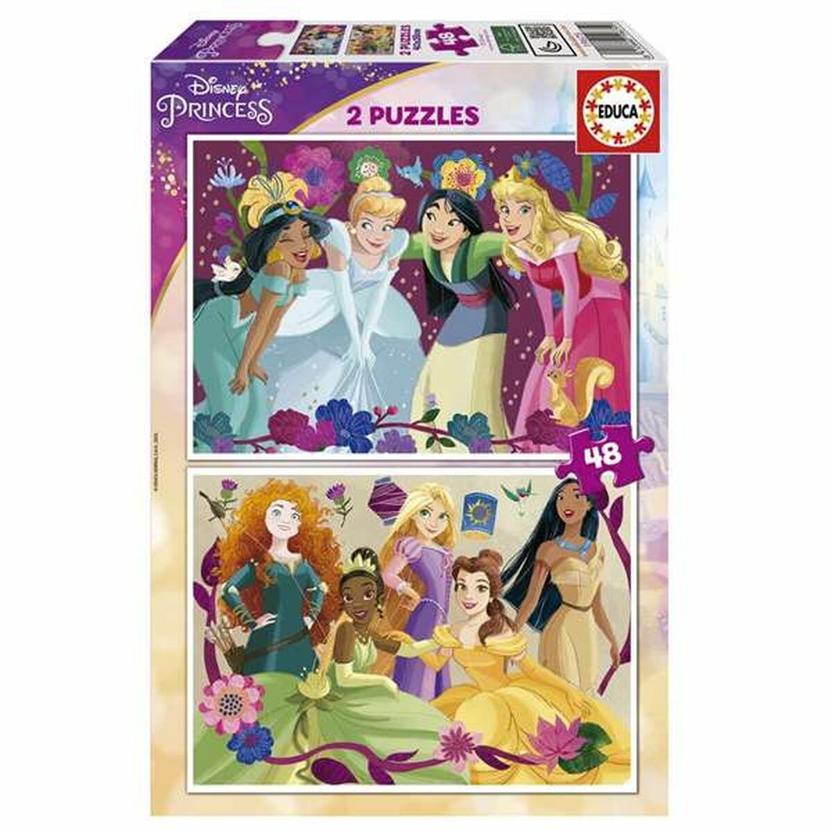Головоломка Disney Princess 2 x 48